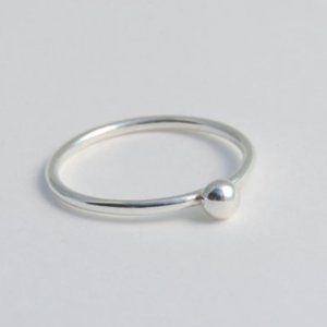 Two handmade sterling silver stackng rings